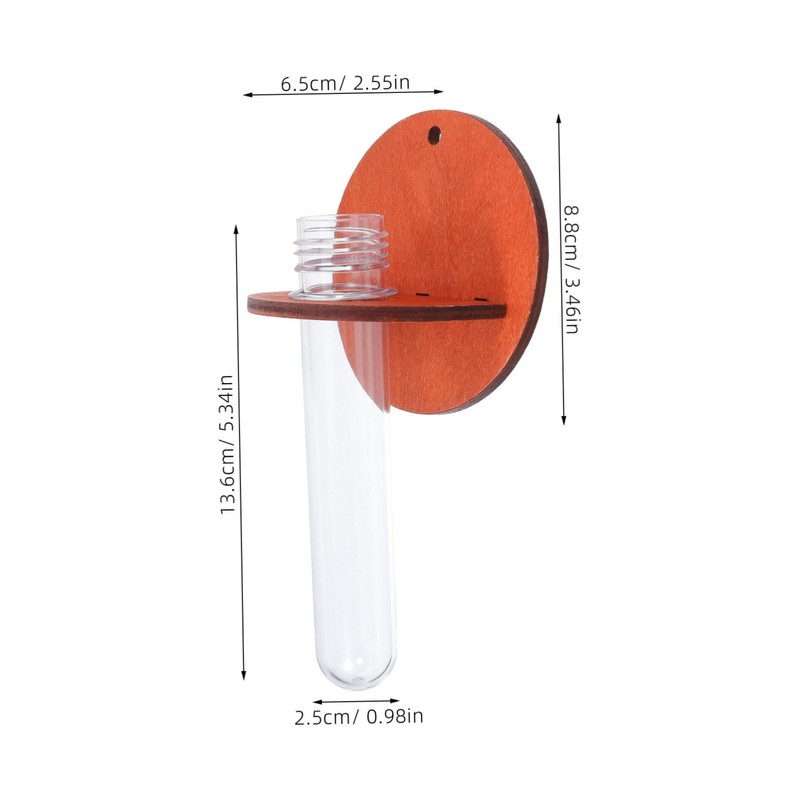 Mipcase Hanging Test Tube Propagation Station Wooden Wall Planter for