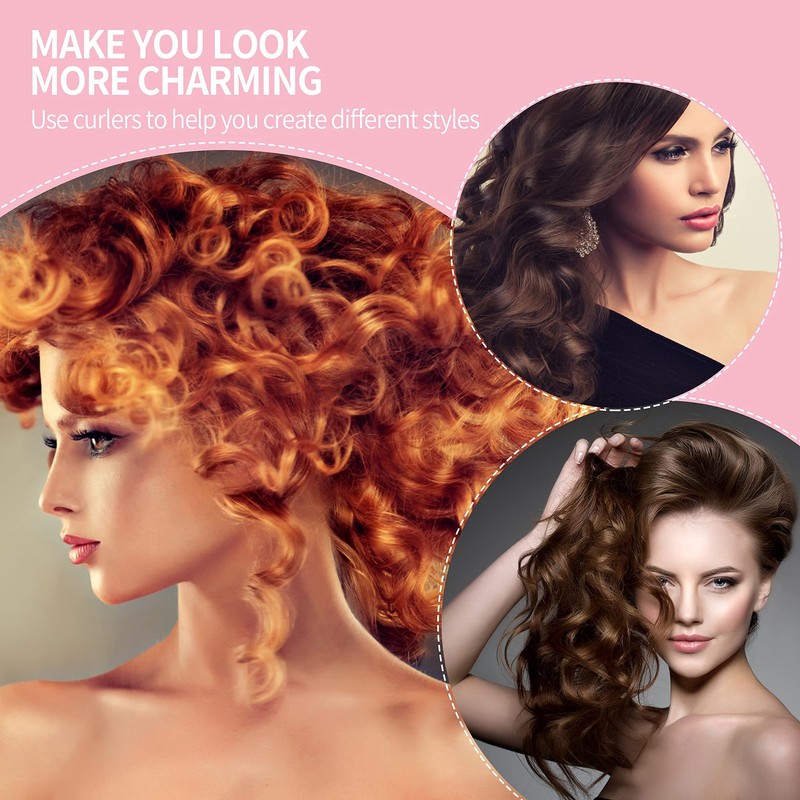 30PCS 9.45" Flexi Rods Curlers Set for Short and Long