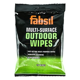 Fabsil Multi-Surface Outdoor Wipes | 15 Wipes | Biodegradable wipes for garden furniture and outdoor equipment