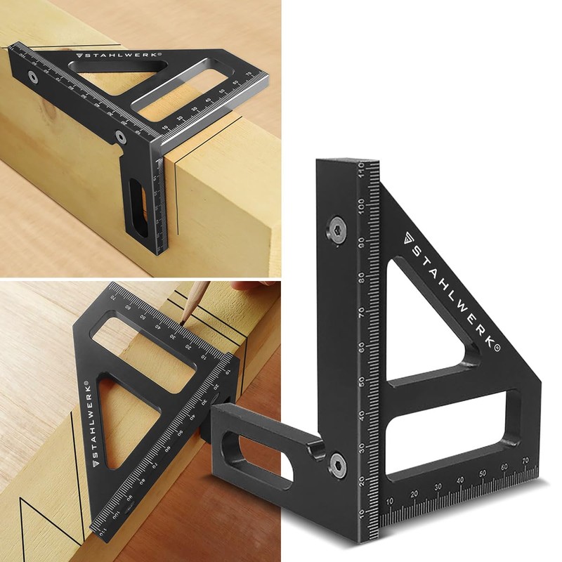 STAHLWERK Mitre Square with Stop 3D Angle | Mitre Triangle