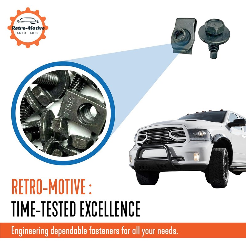 5/16 Fender Bolts & U Clips for Ford Lincoln Mercury