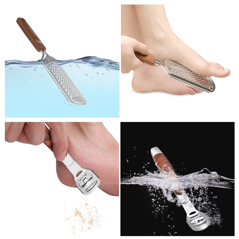 Colossal Foot Rasp & Wood Handle Callus Shaver (10 Replacement