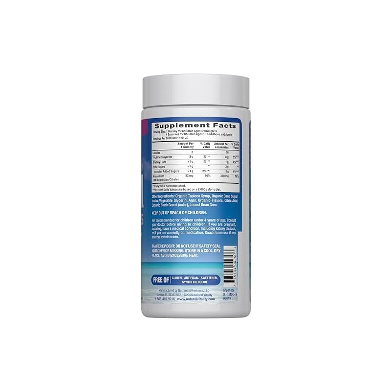 Natural Vitality Calm Gummies The Anti-Stress Gummies, A Relaxing Magnesium