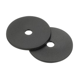 MECCANIXITY Nylon Flat Washers, M3 x 3mm ID x 20mm OD Round Flat Plain Washer Plastic Gasket Fastener for Household Faucet Pipe Water Hose, Black, Pack of 50