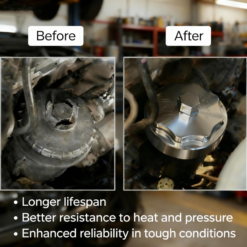 iFJF 68065612AA Fuel Filter Housing Cover Cap Replacement for 2011-2024