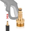 NQEUEPN 2pcs M22 Adapter High Pressure Washer Hose Adapter, Gold