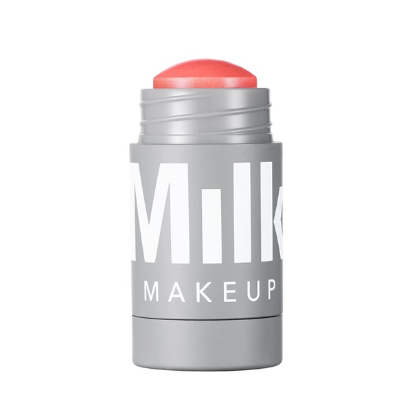 Milk Makeup Lip and Cheek Tint - Pigmented Cream Stick - Natural Vegan Formula - 0.21 Oz (PERK-Shimmery Coral)