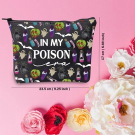 TSOTMO Poison Zipper Bag Villains Gift in My Poison Era Makeup Bag for Villains Fans Witches Gift Evil Gift Pick Your Poison Gifts (Poison ERA Bag)