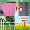 M METERXITY 1-Pack Exit Sign 12x8 Inch Aluminum Reflective Enter