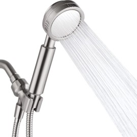BRIGHT SHOWERS New High Pressure (1.8gpm) Handheld Shower Head With 59'' Hose Set PSS1382-02