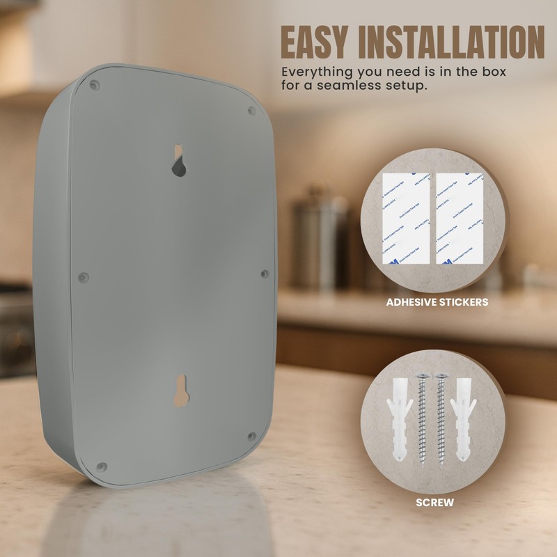 KICHLY Plastic Bags Holder, Durable Grocery Plastics Dispenser, Storage Organizer