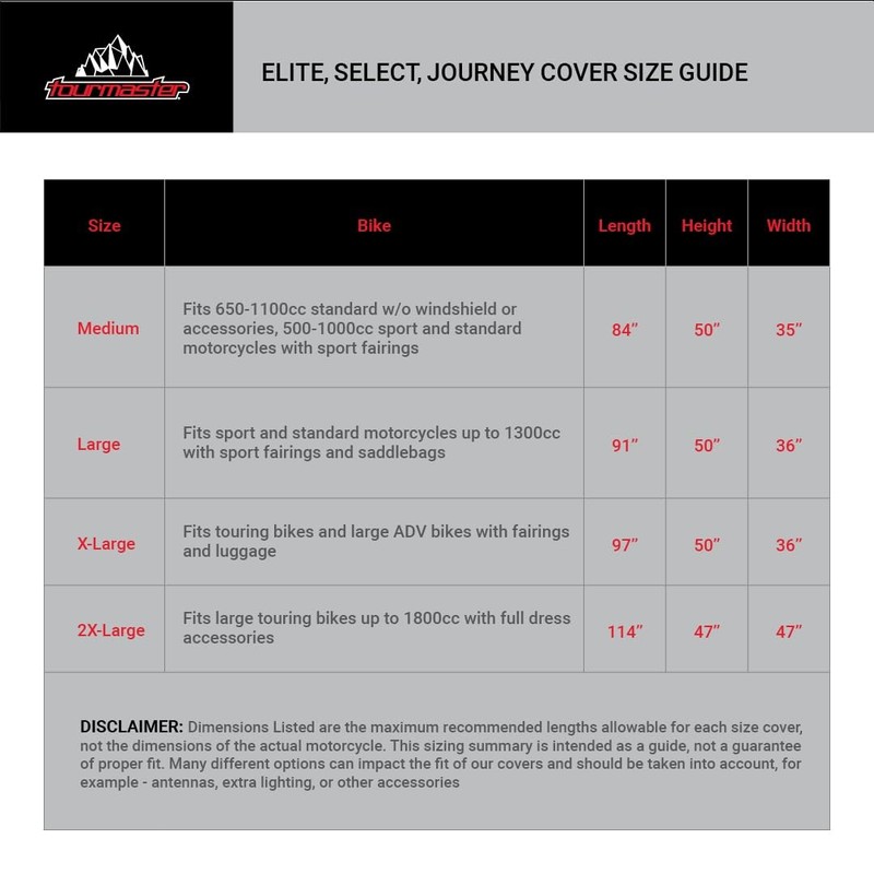 Tourmaster Select Waterproof Motorcycle Half-Cover