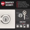 Kwikset Casey Entry Door Handle with Lock and Key, Secure