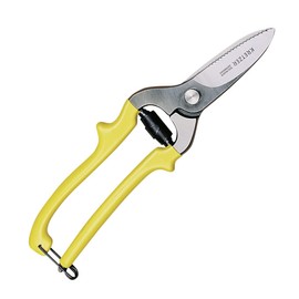 Langlauf Schuhbedarf Floor Leather Scissors for Thick Leather - Rubber I Made in Germany I Kretzer I Tool Steel (Curved)
