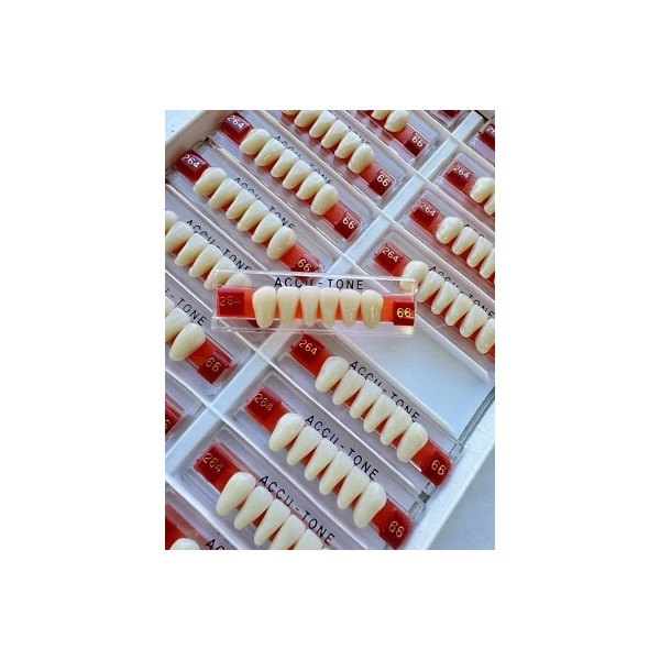 Accu-tone Acrylic Resin False Teeth Accu-tone Anterior lower A2/66-264 dentures