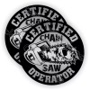 Unbranded/Generic (2) CHAINSAW Operator Hard Hat Stickers \ Funny Helmet Decals Chain Saw Blade