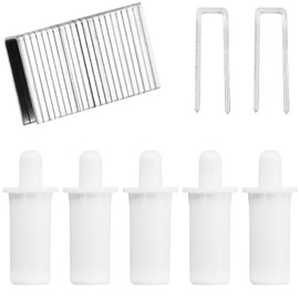 Surf turtle Shutter Repair Pins 20PCS Spring Loaded Shutter Pins with 20 Tilt Rod Louvers Staples,Movable Blade Repair Parts