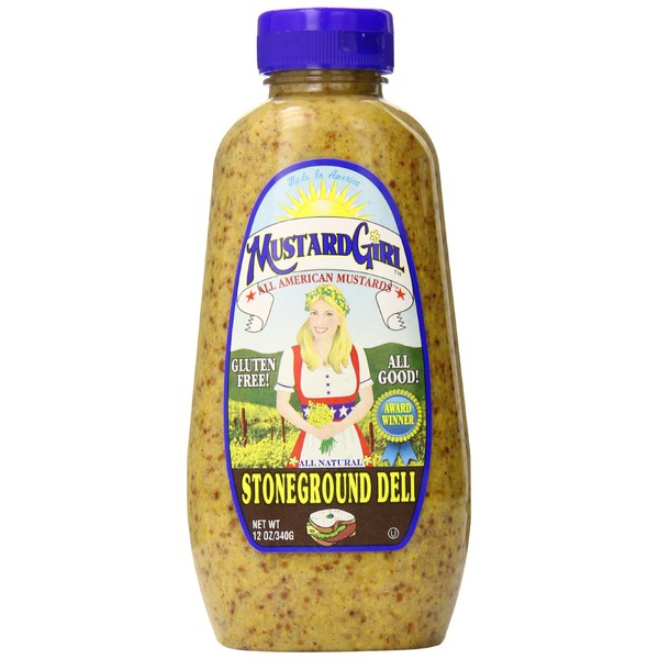 Mustard Girl, Stoneground Deli Mustard, 12 oz