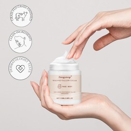 Fengyang Beef Tallow Cream, Beef Tallow Moisturiser, Natural Lotion Sebum Cream Moisturising Cream, Natural Beef Tallow Balm for Skin Care of Face and Body