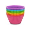 Juego de 12 Moldes de Silicona para Hornear, Vasos Reutilizables
