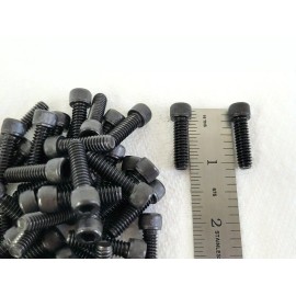 Brighton 1/4 -20 X 7/8" SOCKET HEAD CAP SCREWS BLACK HEAT TREATED ALLOY STEEL - 50 PCS