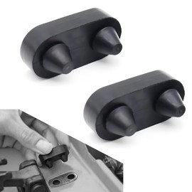 DYEKNEE 2 PCS Car Hood Buckle Rubber Pads, 1.38" x 0.7" Hood Lock to Fender Bumper Pads, Auto Parts, Compatible with Wrangler TJ-97-06 (Black)