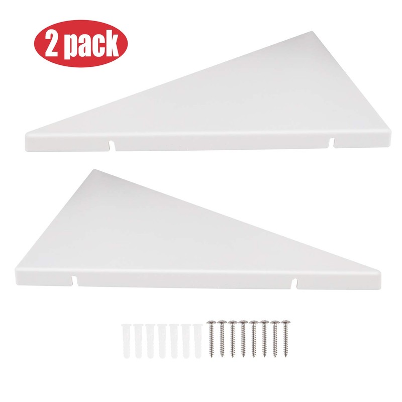 evron Corner Mounting Shelf,Easy to Install Wall Corner Shelf,Frosting Pattern