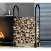 Fire Beauty Adjustable Firewood Holder Rack,Heavy-Duty Log Stand,Compatible with 2x4