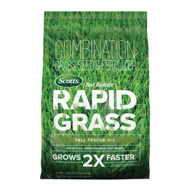 Scotts Scotts Turf Builder Rapid Grass Tall Fescue Mix, Combination Seed and Fertilizer, Grows Green Grass in Just Weeks, 16 lbs.