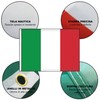 GUSTO - Nautical Fabric Italy Flag 90 x 150 cm