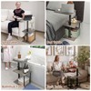 Faesun Swivel Side Table for Couch Arm, Height Adjustable C