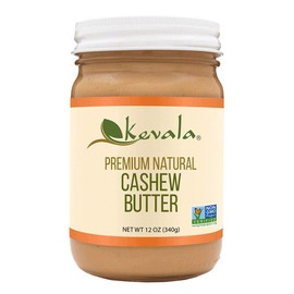 Kevala Cashew Butter - 3Pack, Spreadable Cream for Sandwiches with no Additives, Premium Natural Spread for Toast and Pancakes, Nutritious Addition to Breakfast and Healthy Snacks, Glass Jar 12 oz