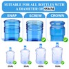 Reallnaive 8 Pcs 3 and 5 Gallon Jug Cap Reusable