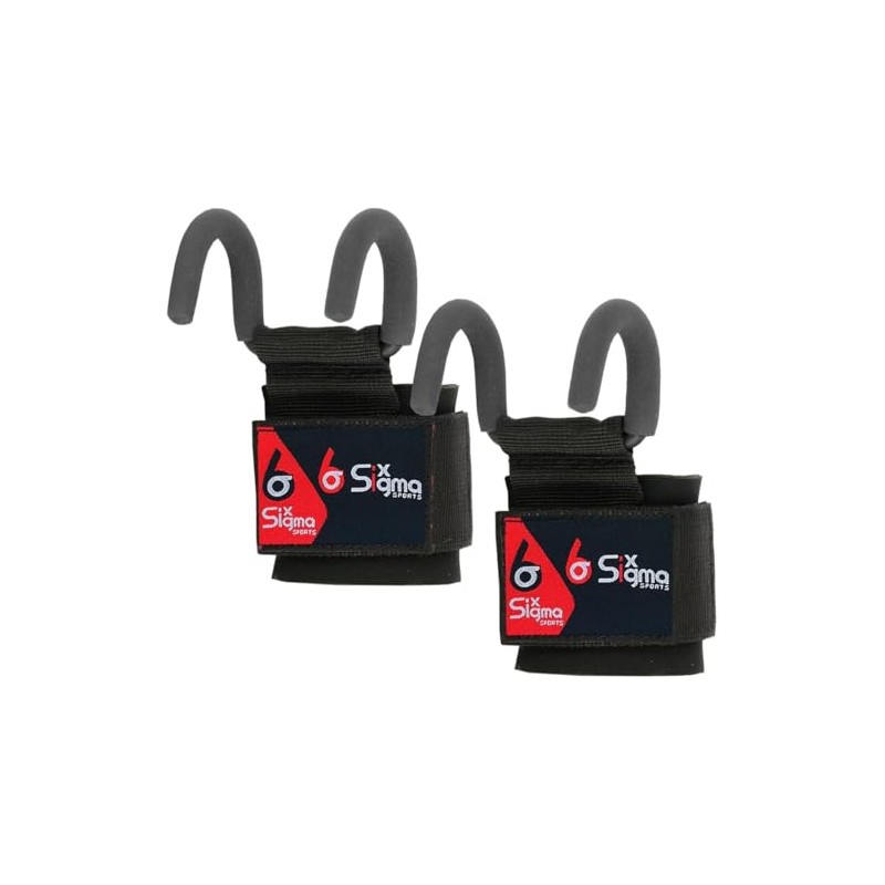Weight Lifting Hooks Heavy Duty Straps Neoprene Padded Wrist Wraps
