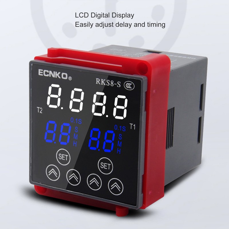 Multifunctional Time Relay with Base LCD Display 1 On 1