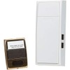 Newhouse Hardware Two Note Mechanical Door Bell Chime Button, Size: 3.25" x 7", Ivory/Brass