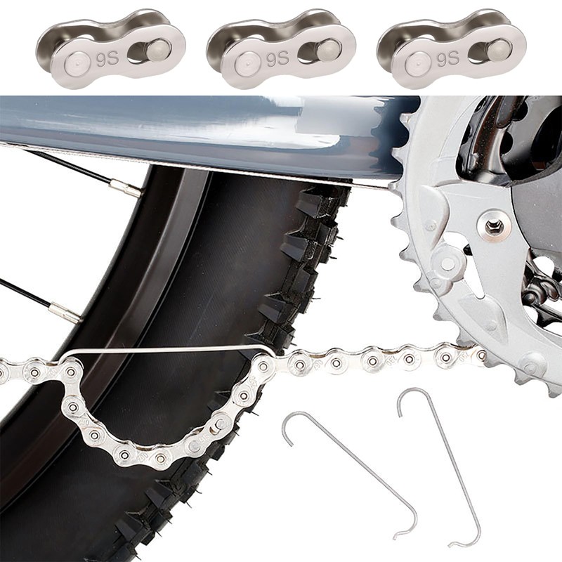 WUDQIJI Bicycle Missing Link Bicycle Chain Link 8 Pairs Chain