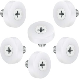Drawer Roller Replacement Parts Pulley Drawer Positioning Roller Suitable for Drawers, DIY, Computer Desk, Checkout, Etc. Size Diameter 19mm (Screw Shaft Type), Set of 6