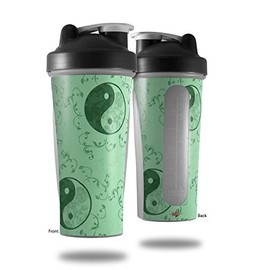 Skin Decal Wrap works with Blender Bottle 28oz Feminine Yin Yang Green (BOTTLE NOT INCLUDED)