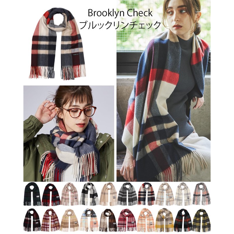 Buyer CH60a Pure Cashmere 100% Checked Stole 19 Patterns ~