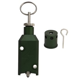 Perimeter Trip Alarm Reusable Aluminum Alloy Early Warning Security System for Outdoor Activities Olive Green