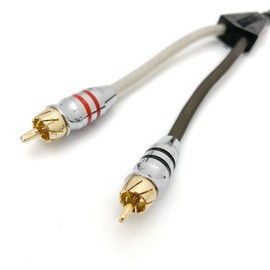 Sundown Audio 2 Male 1 Female Y Jack 100% OFC Copper Twisted RCA Amplifier Wire