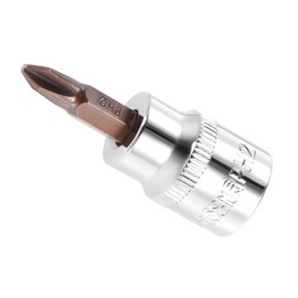 CoCud PH2 Phillips Impact Bit Socket 3/8" Drive S2 Steel CR-V Power Socket Screwdriver Sockets - (Applications: for Fastening Car Machinery Screws), 1-Pieces