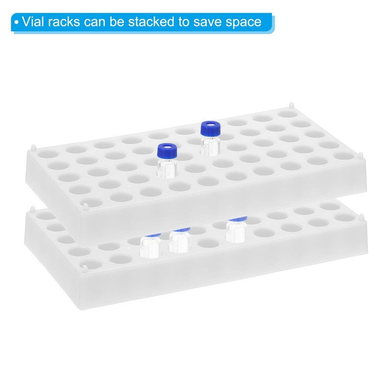 PATIKIL Vial Rack for 2ml Autosampler Vials, Vial Tray Holder