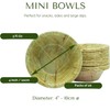MantraRaj Mini Disposable Bowls 10cm 20 Pack Mini Leaf Bowls