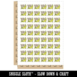 Green Banana Good Things To Those Who Wait Temporary Tattoo Water Resistant Fake Body Art Set Collection - 54 1" Tattoos (1 Sheet)