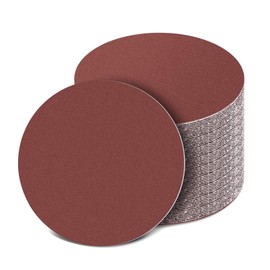 150mm Sanding Discs (40/80/120/180/240 Grits), 150mm Hook and Loop Sandpaper, 6 Inch Sander Pads for Random Orbital Sander(50Pcs)