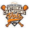 Craftique Tennessee 12"" 2024 National Championship Magnet Baseball Vols, 00261