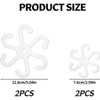 Climbing Houseplant Stem Supports,4Pcs Clear Plastic Flower Plant Growth Stake