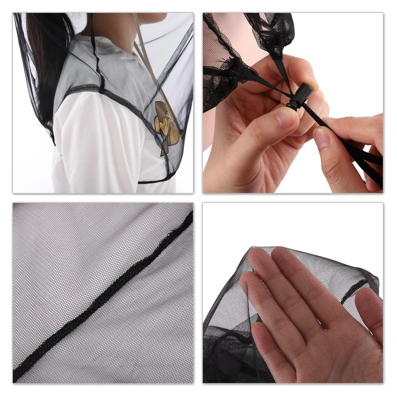 CozyCabin 3 Pcs Mesh Mosquito Head Net, Fully Covered Face